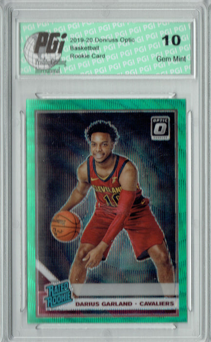 Darius Garland 2019 Optic #195 Fanatics Green Wave Rookie Card PGI 10