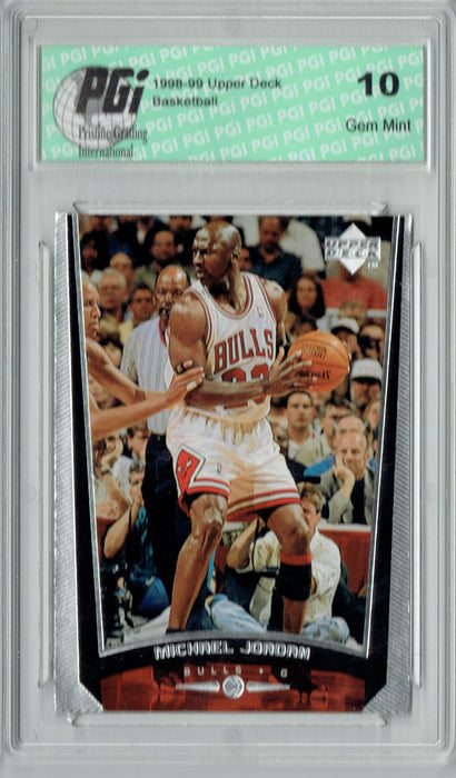 Michael Jordan 1998 Upper Deck #230s Card PGI 10