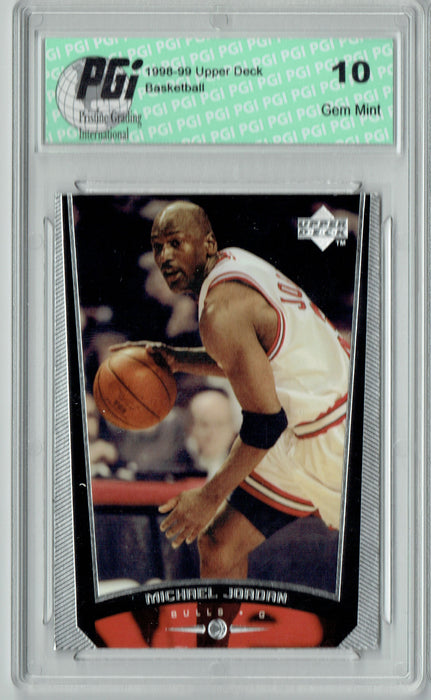 Michael Jordan 1998 Upper Deck #230k Card PGI 10