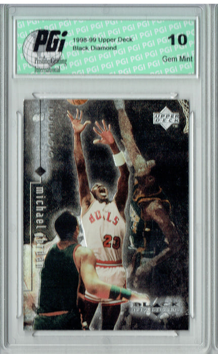 Michael Jordan 1998 Upper Deck #2 Black Diamond Card PGI 10