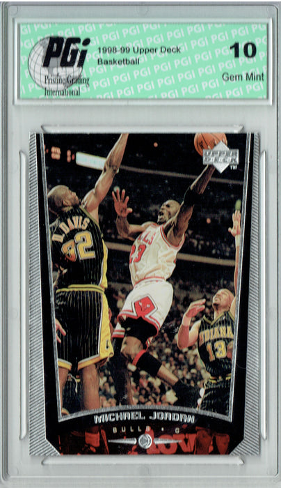 Michael Jordan 1998 Upper Deck #230f Card PGI 10