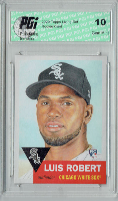 Luis Robert 2020 Topps #297 Living Set Only 8,539 Made Rookie Card PGI 10