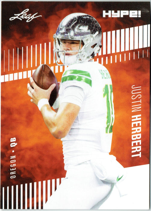 Justin Herbert 2020 Leaf HYPE! #27 Just 5000 Made, 25) Rookie Card Lot Chargers