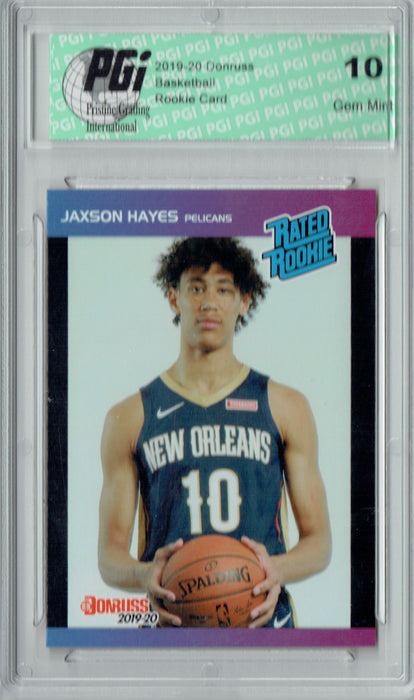 Jaxson Hayes 2019 Donruss #7 Retro Rated Rookie 1/3431 Rookie Card PGI 10
