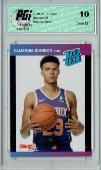 Cameron Johnson 2019 Donruss #10 Retro Rated Rookie 1/3431 Rookie Card PGI 10