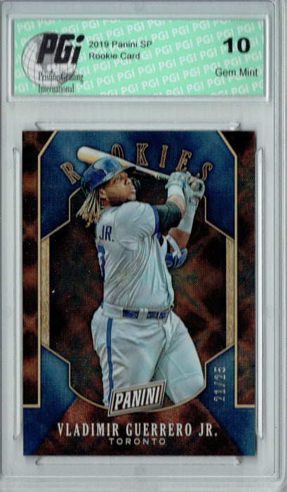 Vladimir Guerrero Jr. 2019 Panini SP #RC19 Lasers #21/25 Rookie Card PGI 10