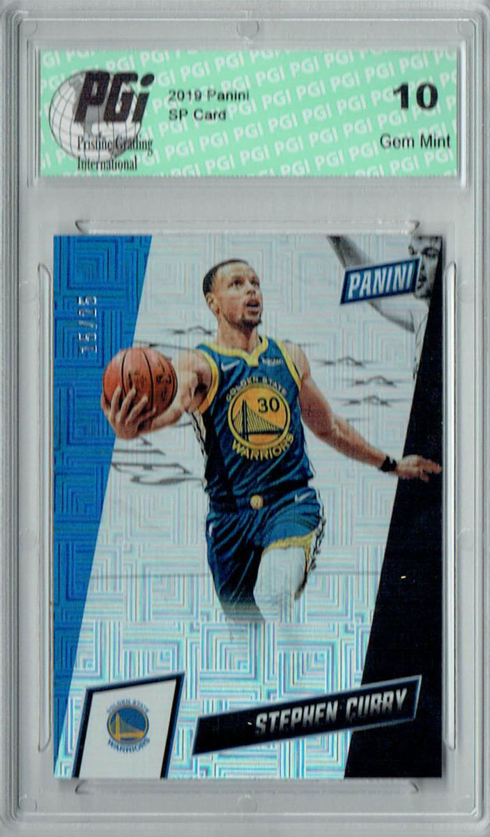 Stephen Curry 2019 Panini #52 Squares SSP #15/25 Card PGI 10