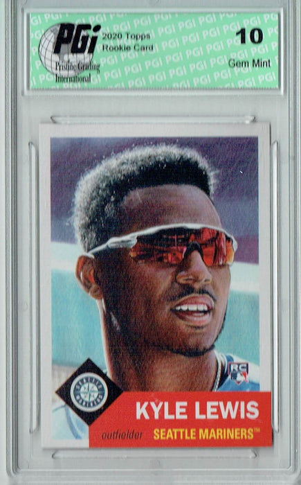 Kyle Lewis 2020 Topps Living Set #334, Just 5,617 Made Rookie Card PGI 10