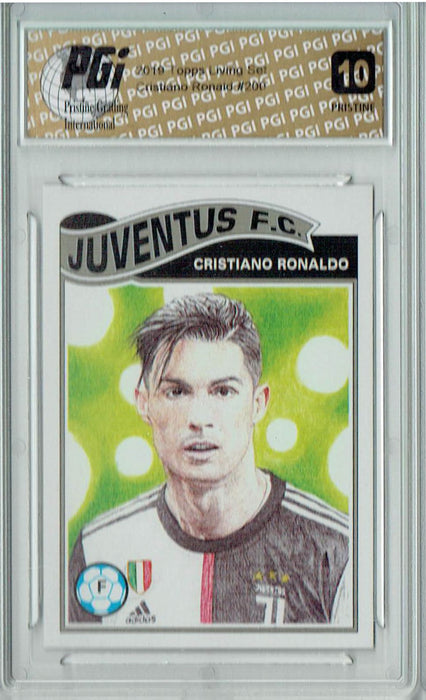 Cristiano Ronaldo 2020 Topps Living Set #200 PRISTINE Juventus Card PGI 10