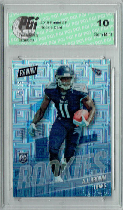A.J. Brown 2019 Panini #RC15 Squares SSP Only 25 Made Rookie Card PGI 10