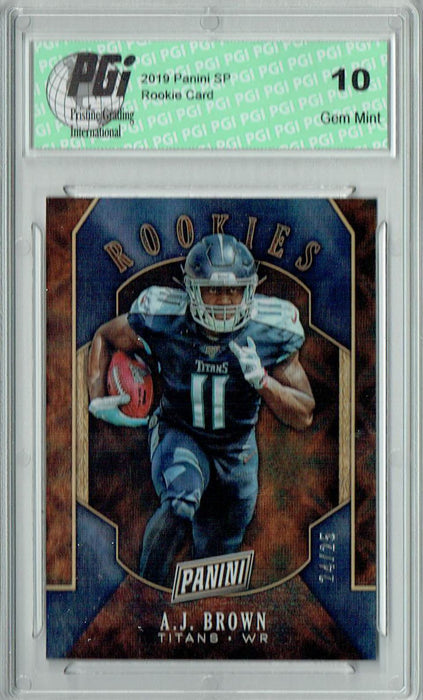 A.J. Brown 2019 Panini #RC15 Lasers SP #24/25 Made Rookie Card PGI 10