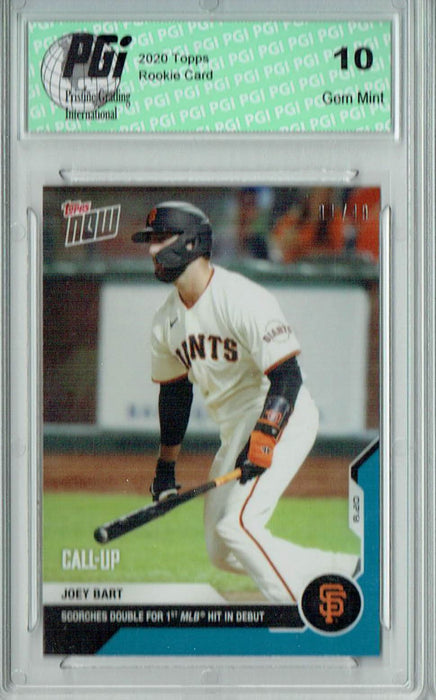 Joey Bart 2020 Topps Now #136 SSP #31/49 Made Rookie Card PGI 10