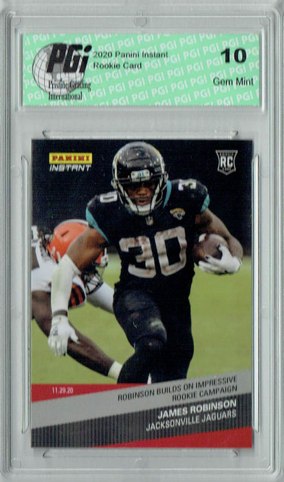 James Robinson 2020 Panini Instant #136 1 of Just 111 Made Rookie Card PGI 10