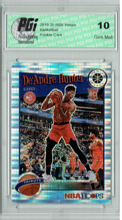 De'Andre Hunter 2019 NBA Hoops #299 Pulsar Premium Stock Rookie Card PGI 10