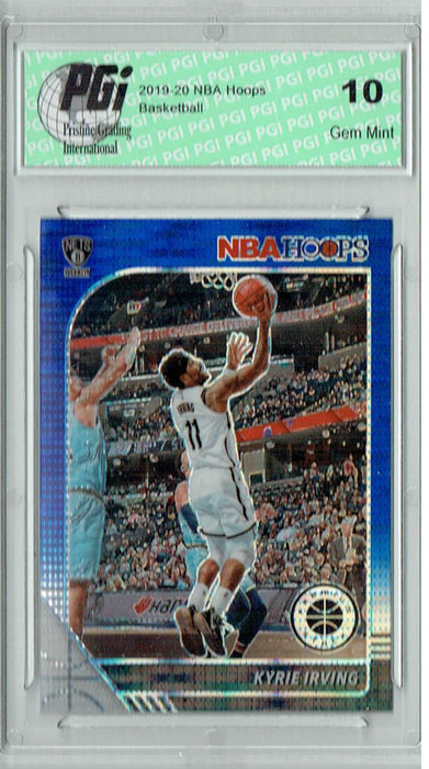 Kyrie Irving 2020 NBA Hoops #11 Pulsar Premium Blue Card PGI 10