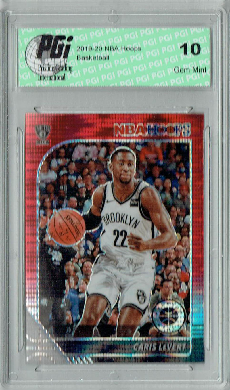 Caris Levert 2020 NBA Hoops #15 Pulsar Premium Red Card PGI 10