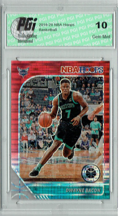 Dwayne Bacon 2020 NBA Hoops #24  Pulsar Premium Red Card PGI 10