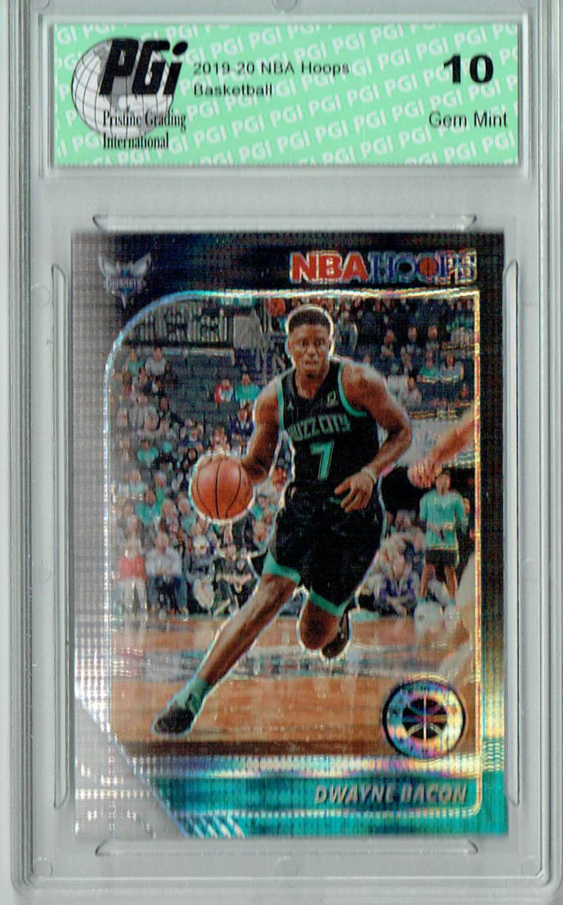 Dwayne Bacon 2020 NBA Hoops #24 Pulsar Premium Black Card PGI 10