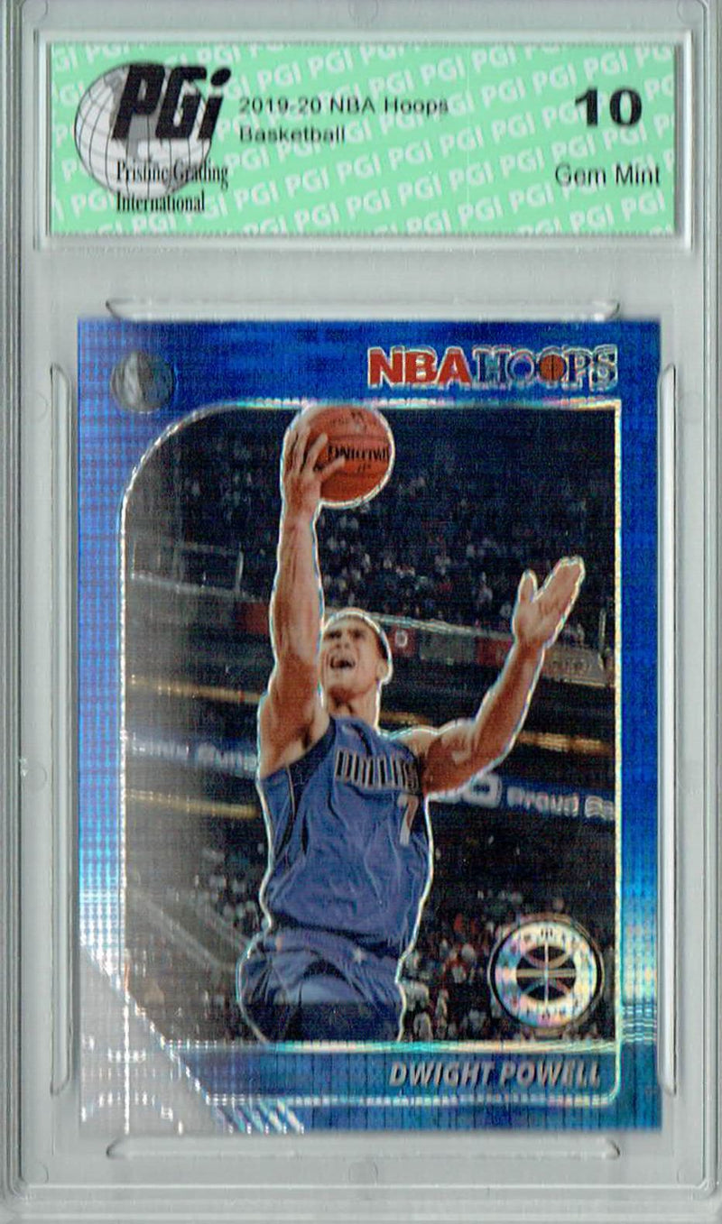 Dwight Powell 2020 NBA Hoops #45 Pulsar Premium Blue Card PGI 10