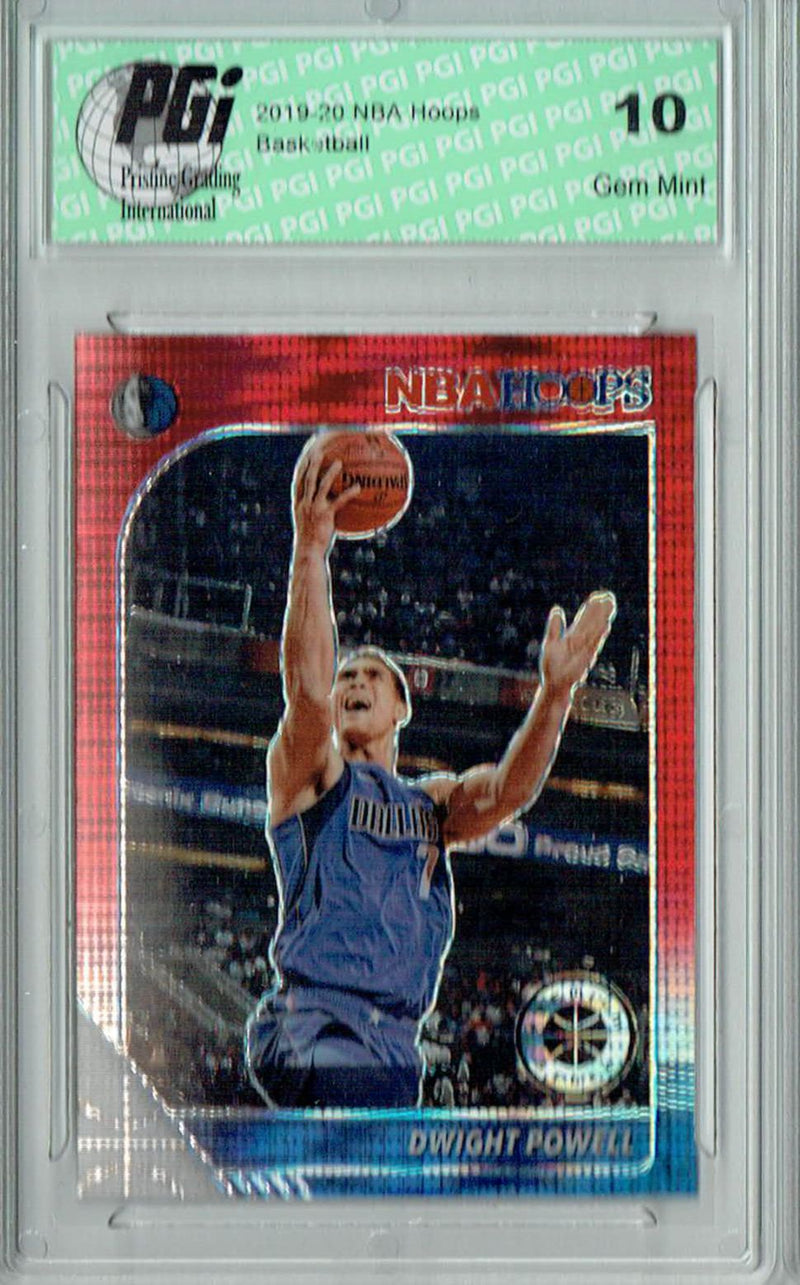 Dwight Powell 2020 NBA Hoops #45 Pulsar Premium Red Card PGI 10