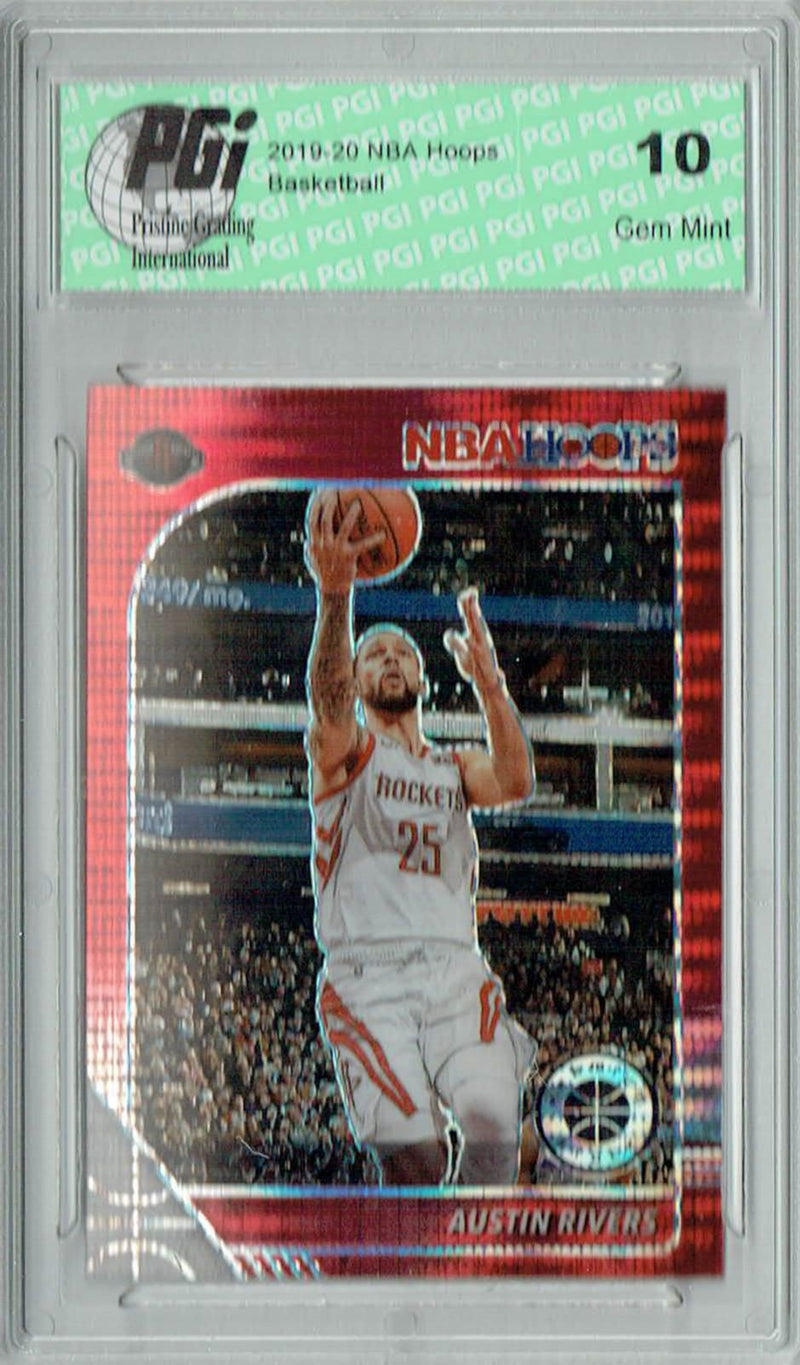 Austin Rivers 2020 NBA Hoops #72 Pulsar Premium Red Card PGI 10