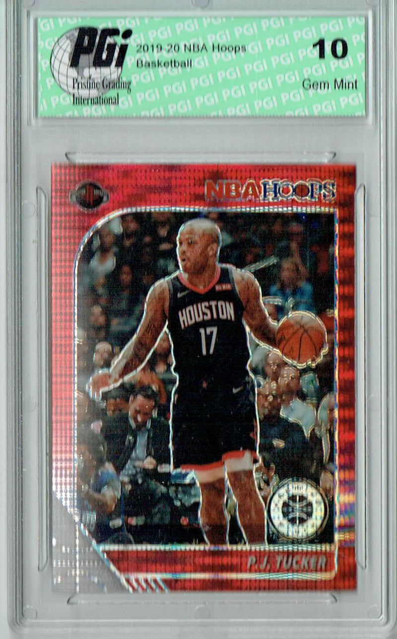 P.J. Tucker 2020 NBA Hoops #70 Pulsar Premium Red Card PGI 10