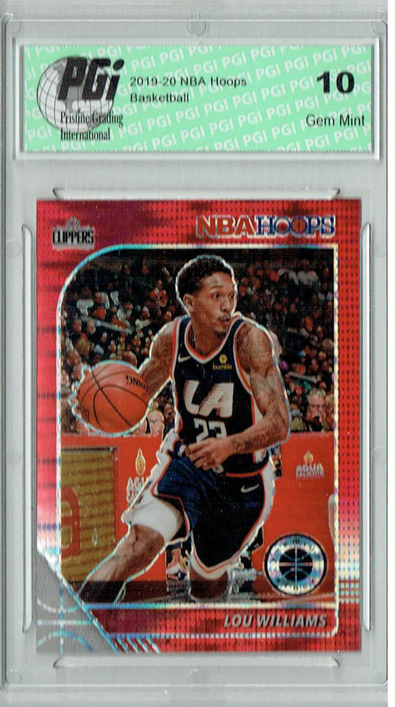 Lou Williams 2020 NBA Hoops #84 Pulsar Premium Red Card PGI 10