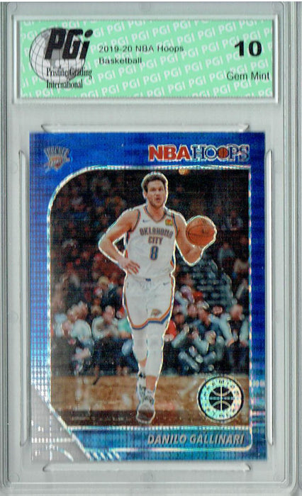 Danilo Gallinari 2020 NBA Hoops #81 Pulsar Premium Blue Card PGI 10