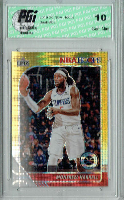 Montrezl Harrell 2020 NBA Hoops #82 Pulsar Premium Gold Card PGI 10