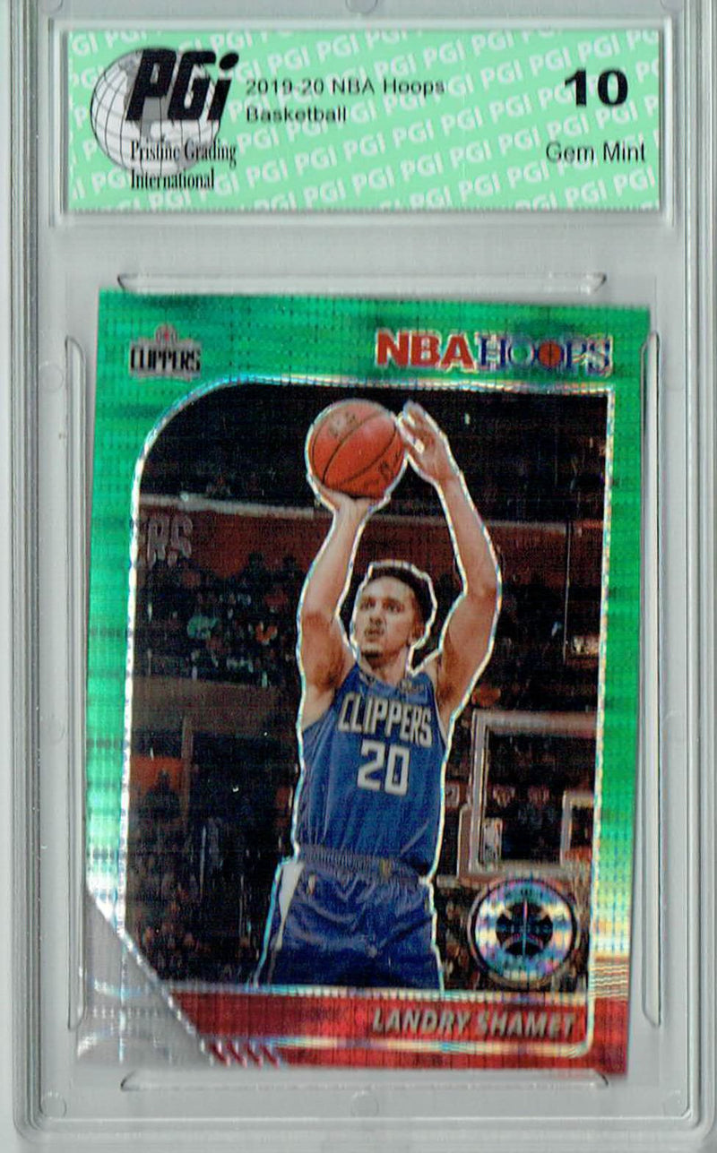 Landry Shamet 2020 NBA Hoops #83 Pulsar Premium Green Card PGI 10