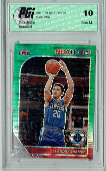 Landry Shamet 2020 NBA Hoops #83 Pulsar Premium Green Card PGI 10