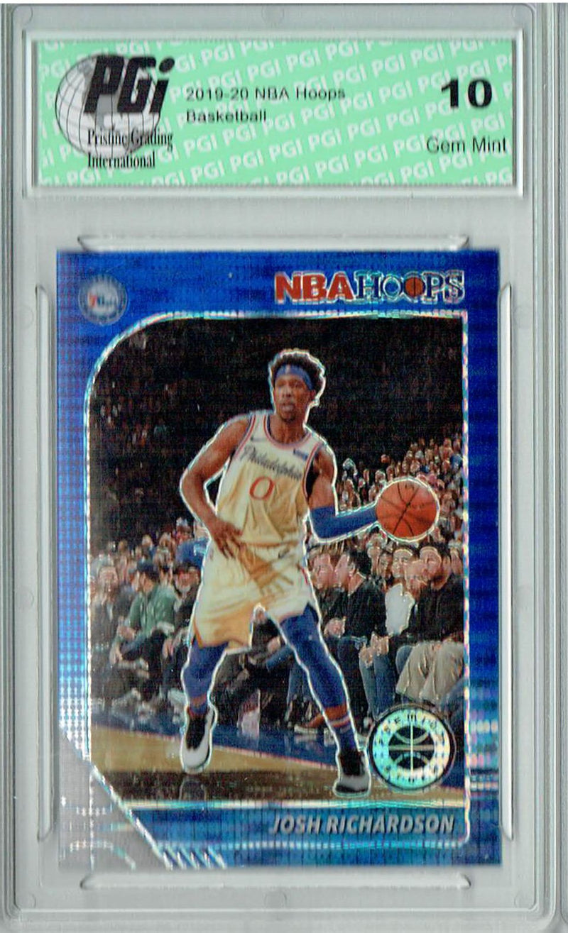 Josh Richardson 2020 NBA Hoops #98 Pulsar Premium Blue Card PGI 10