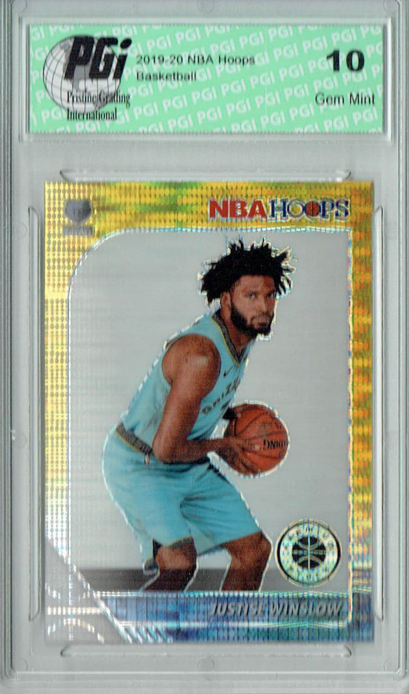 Justise Winslow 2020 NBA Hoops #100 Pulsar Premium Gold Card PGI 10
