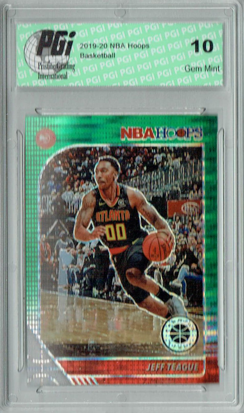 Jeff Teague 2020 NBA Hoops #115 Pulsar Premium Green Card PGI 10