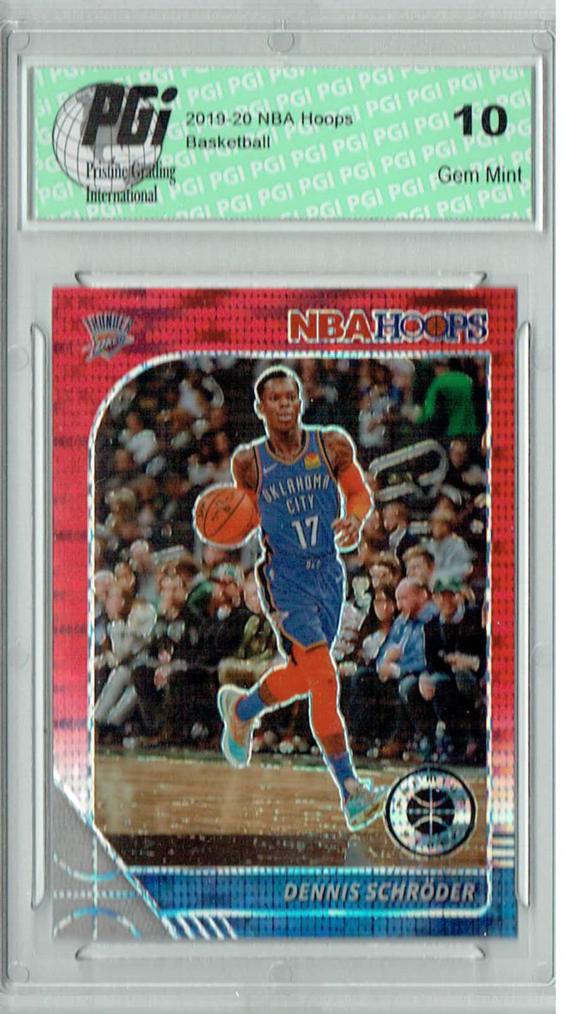 Dennis Schroder 2020 NBA Hoops #133 Pulsar Premium Red Card PGI 10