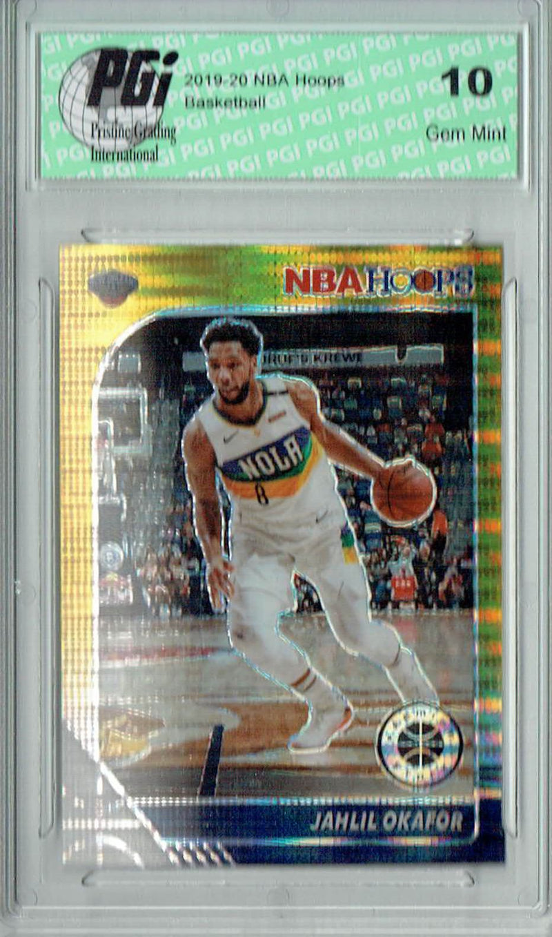 Jahlil Okafor 2020 NBA Hoops #120 Pulsar Premium Gold Card PGI 10