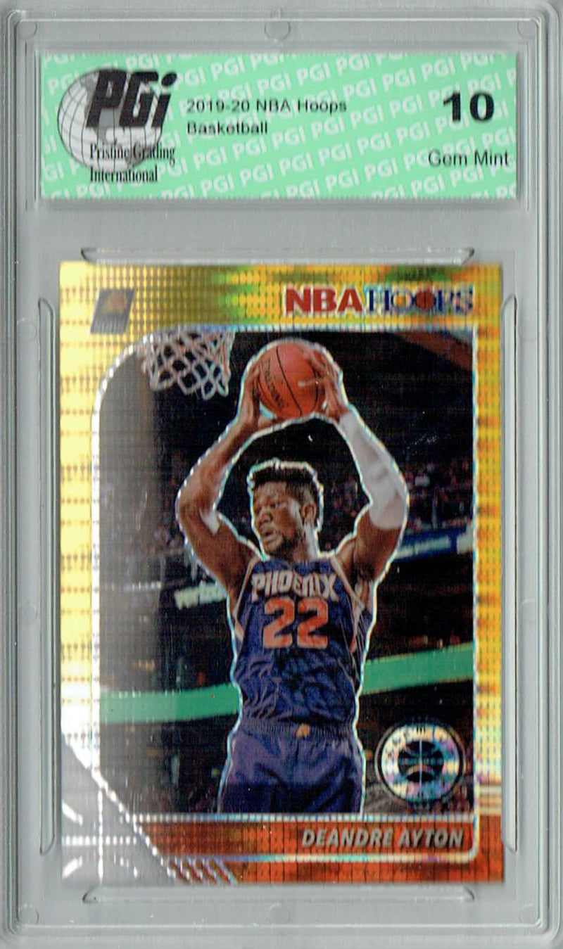 Deandre Ayton 2020 NBA Hoops #150 Pulsar Premium Gold Card PGI 10