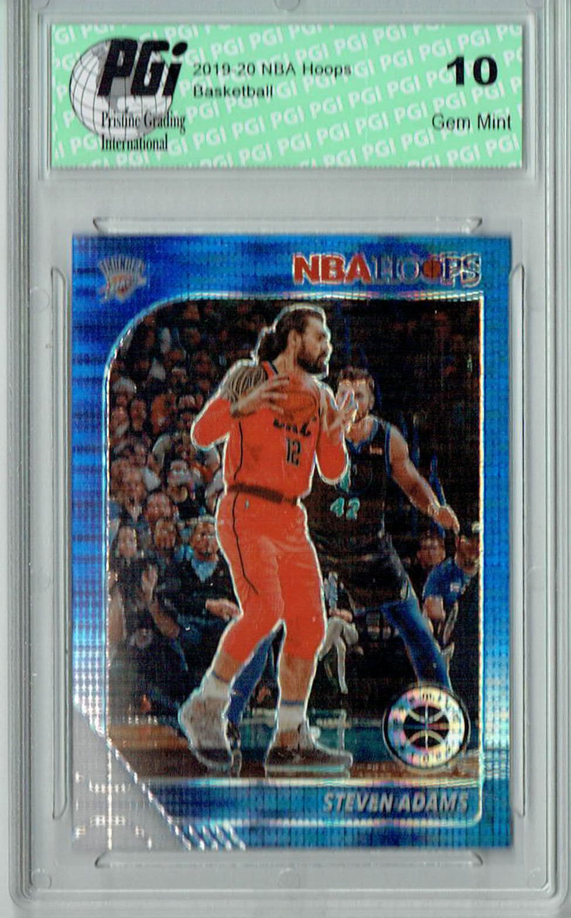 Steven Adams 2020 NBA Hoops #130 Pulsar Premium Blue Card PGI 10
