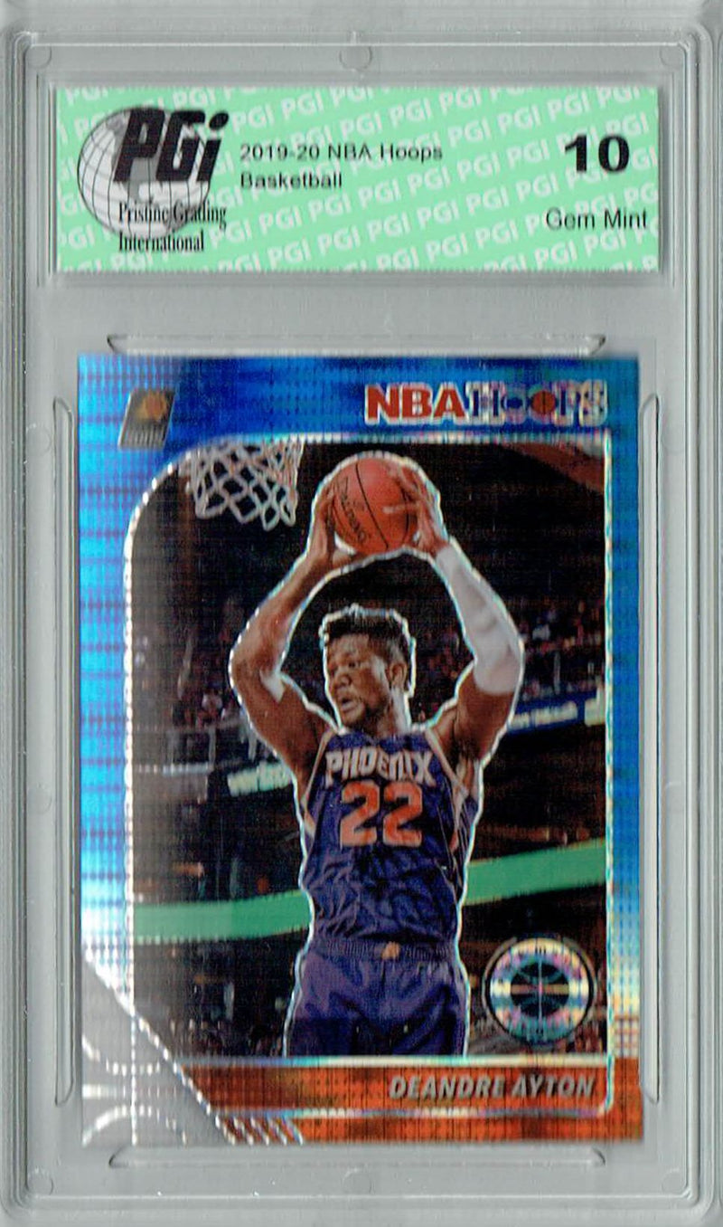 Deandre Ayton 2020 NBA Hoops #150 Pulsar Premium Blue Card PGI 10