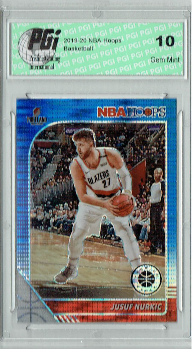 Jusuf Nurkic 2020 NBA Hoops #162 Pulsar Premium Blue Card PGI 10