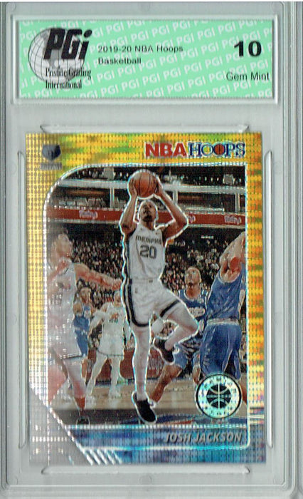 Josh Jackson 2020 NBA Hoops #151 Pulsar Premium Gold Card PGI 10