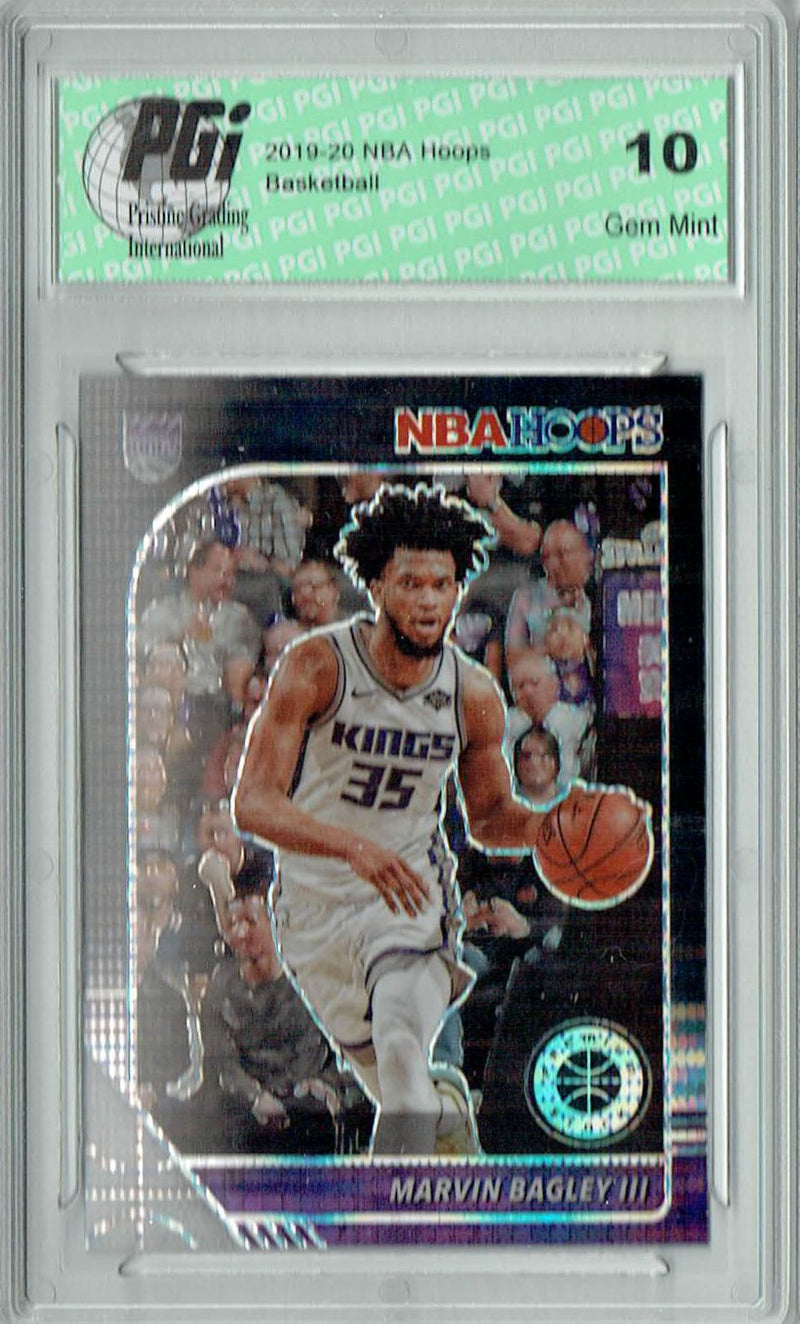 Marvin Bagley III 2020 NBA Hoops #166 Pulsar Premium Black Card PGI 10