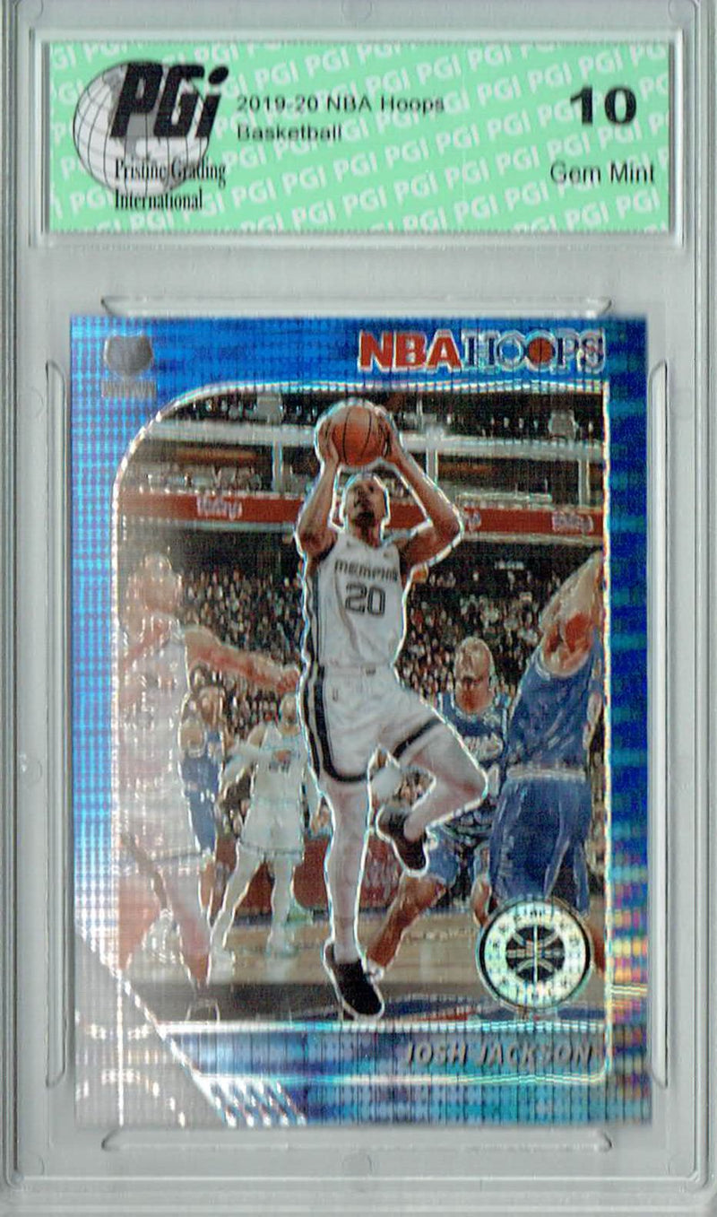 Josh Jackson 2020 NBA Hoops #151 Pulsar Premium Blue Card PGI 10