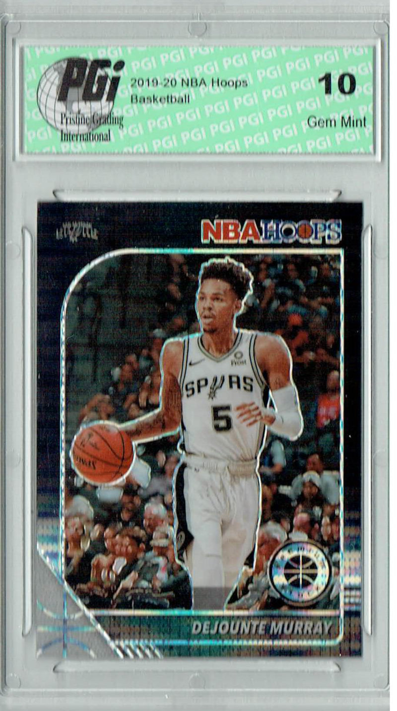 Dejounte Murray 2020 NBA Hoops #174 Pulsar Premium Black Card PGI 10