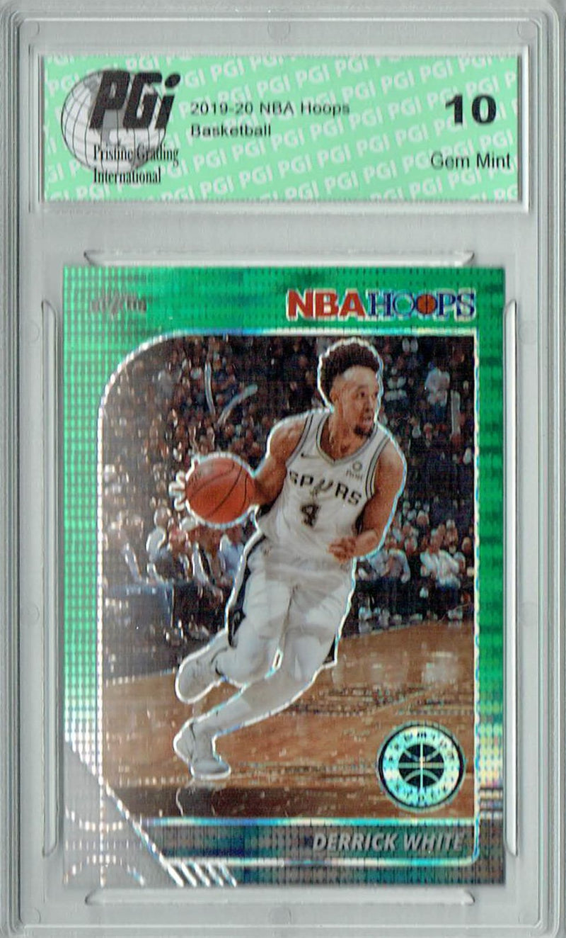 Derrick White 2020 NBA Hoops #176 Pulsar Premium Green Card PGI 10