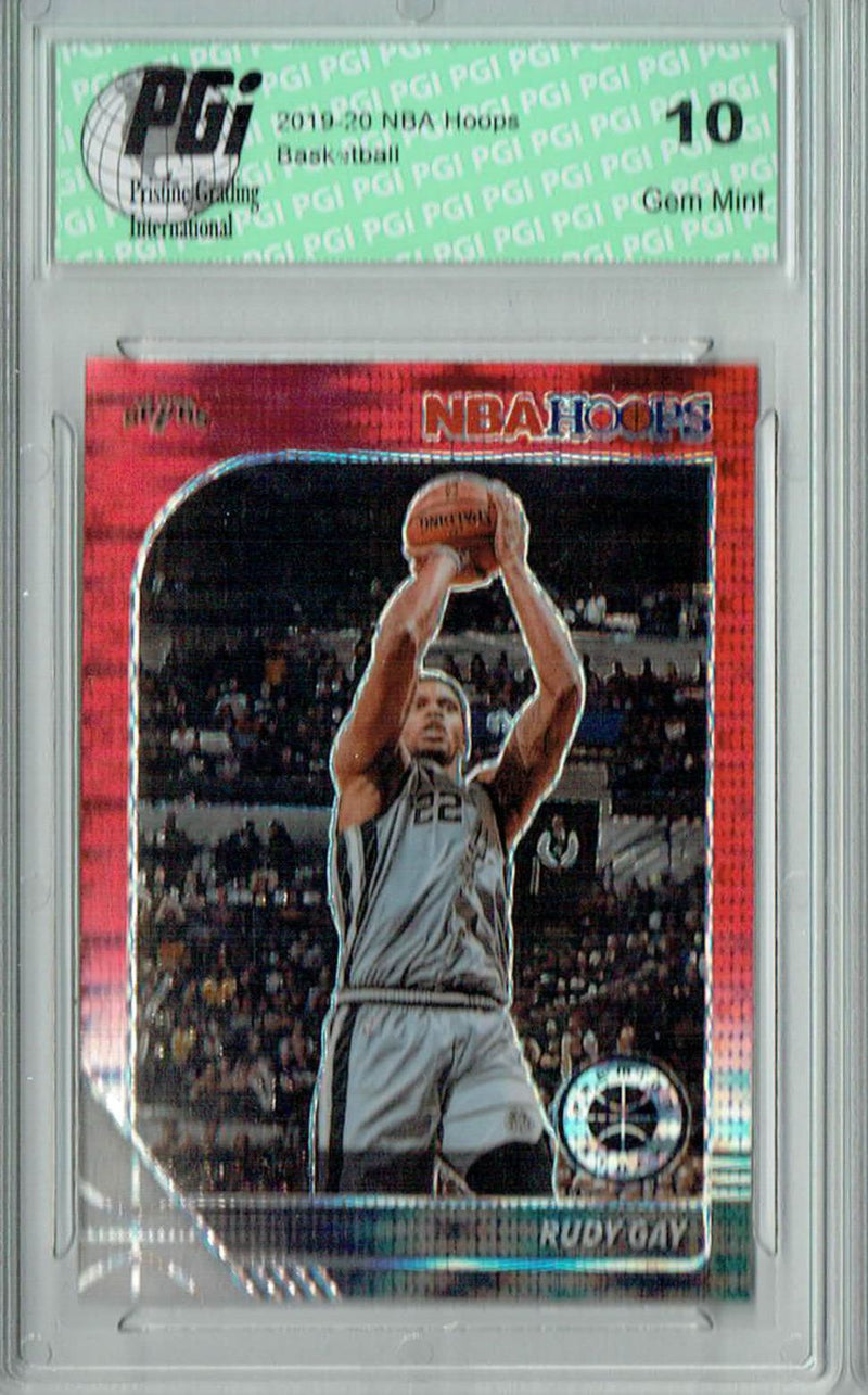 Rudy Gay 2020 NBA Hoops #173 Pulsar Premium Red Card PGI 10