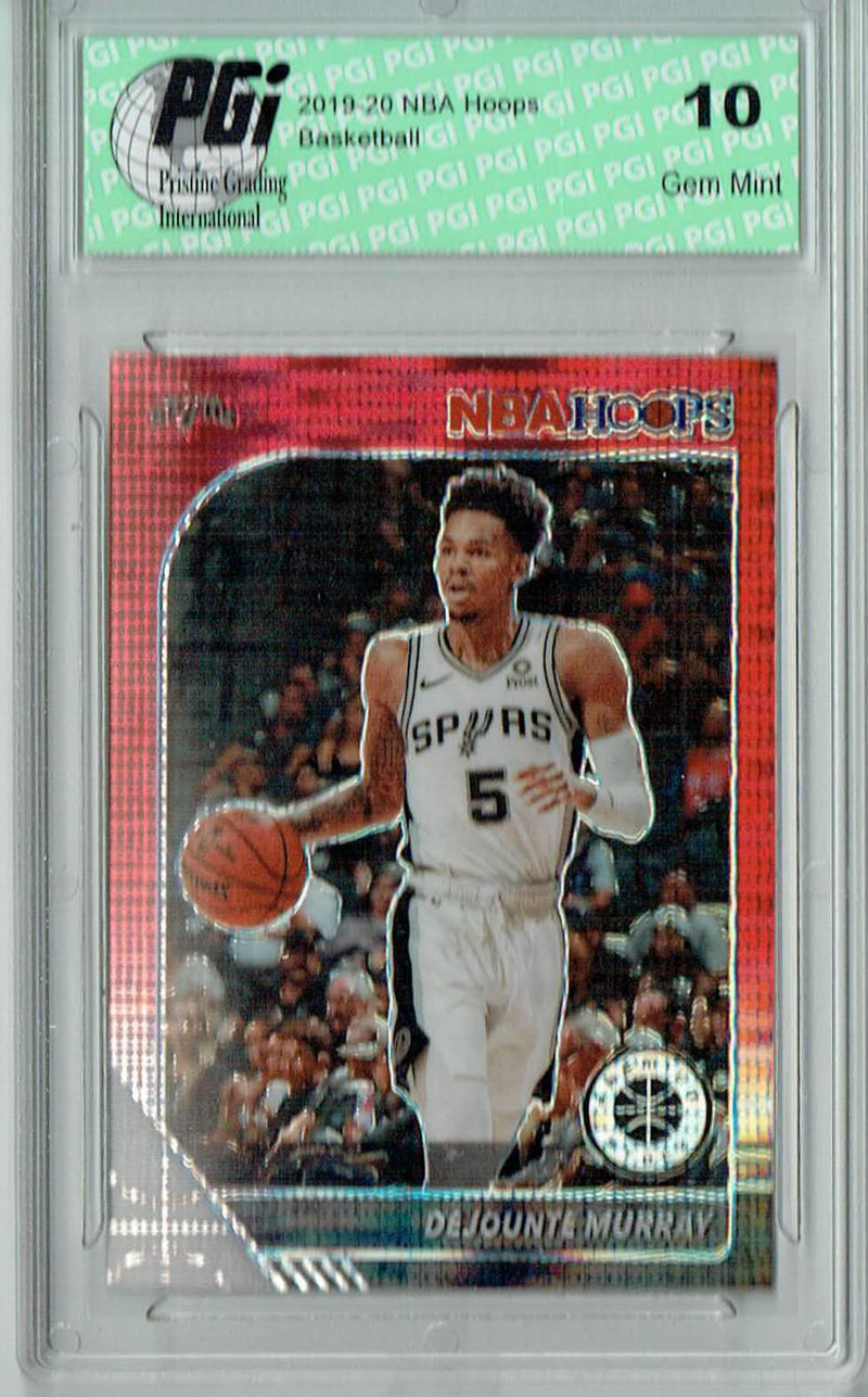 Dejounte Murray 2020 NBA Hoops #174 Pulsar Premium Red Card PGI 10
