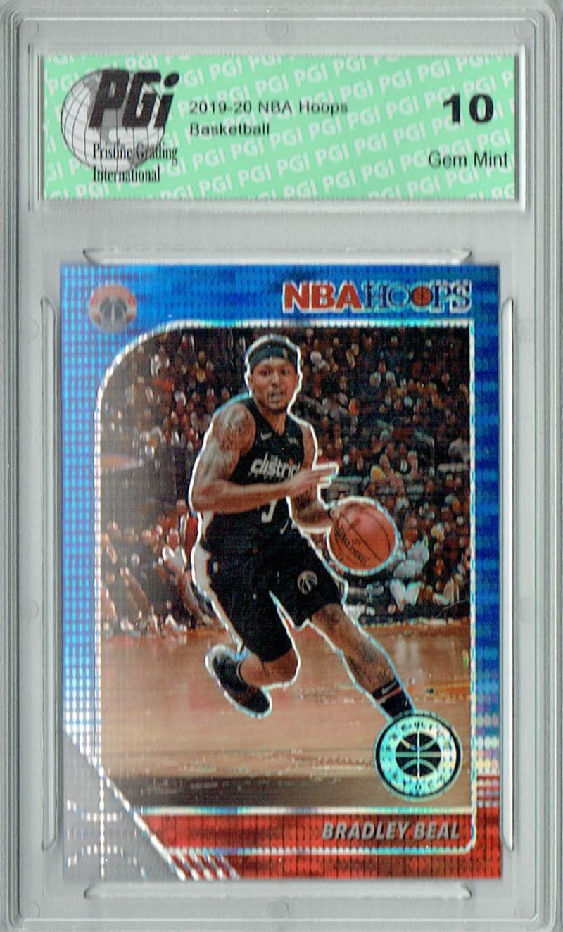 Bradley Beal 2020 NBA Hoops #192 Pulsar Premium Blue Card PGI 10