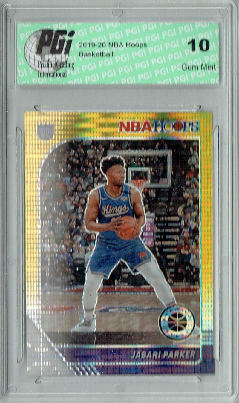 Jabari Parker 2020 NBA Hoops #195 Pulsar Premium Gold Card PGI 10