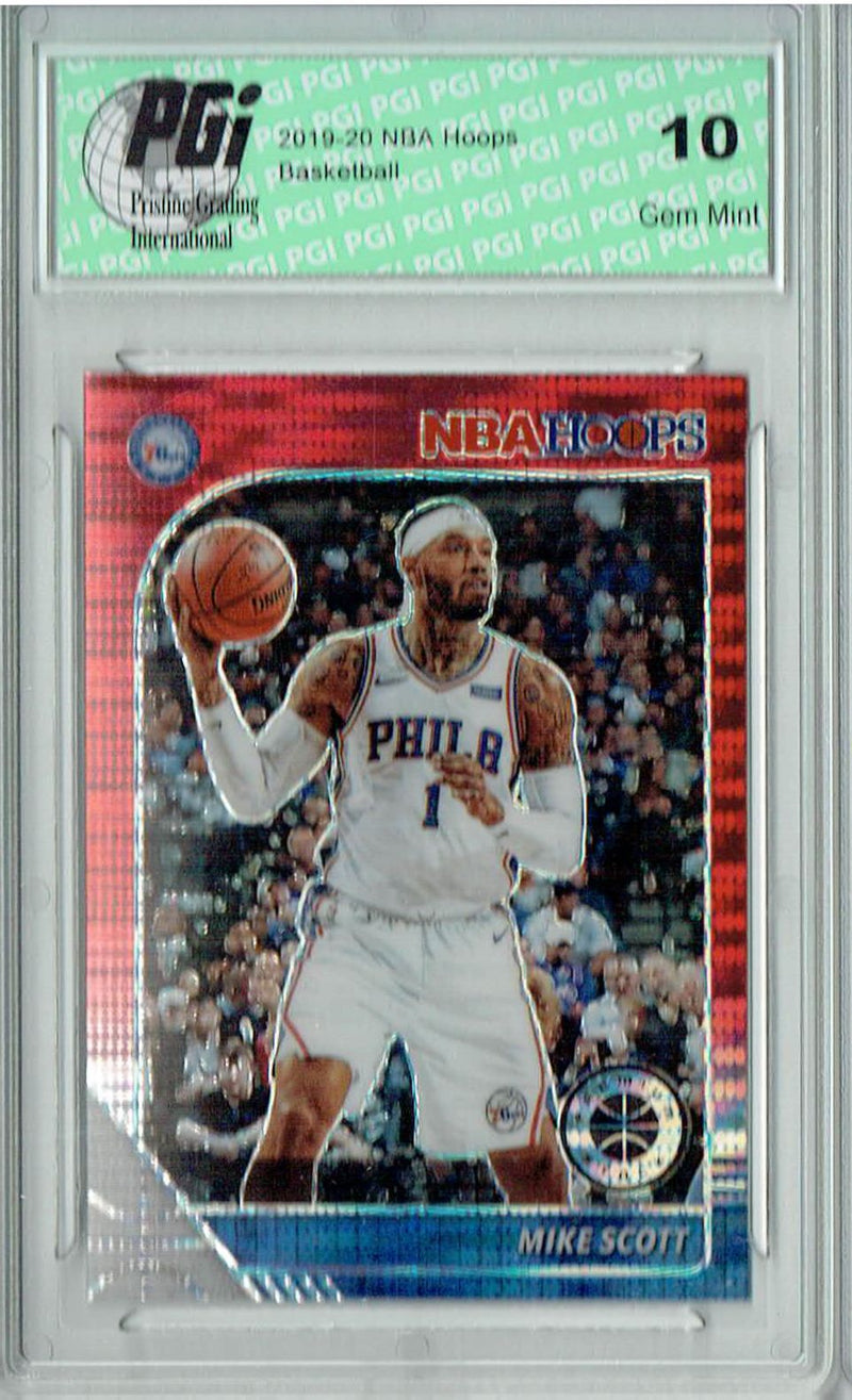 Mike Scott 2020 NBA Hoops #279 Pulsar Premium Red Card PGI 10
